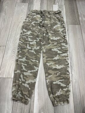 American Eagle Outfitters Men's Camo Cargo Joggers - Olive & Tan